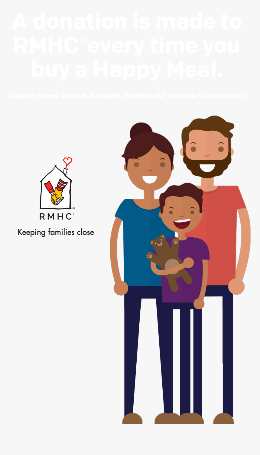 A Donation Is Made To Rmhc Every Time You Buy A Happy - Family Icons Cartoon Transparent Background, HD Png Download, Free Download