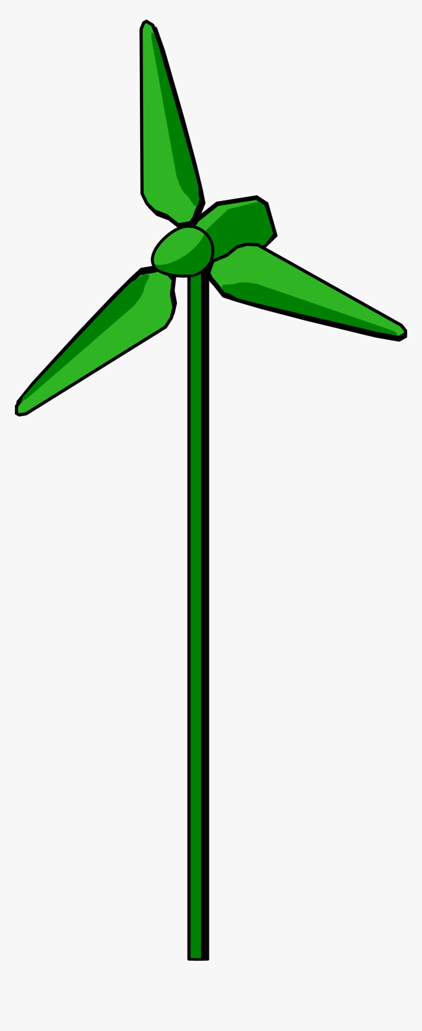 Wind Turbine Green Clip Arts - Wind Turbine Clip Art, HD Png Download, Free Download