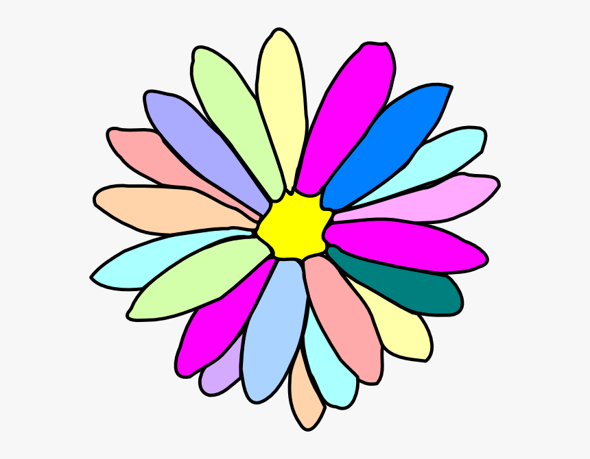 Colorful Flower Clip Art, HD Png Download, Free Download