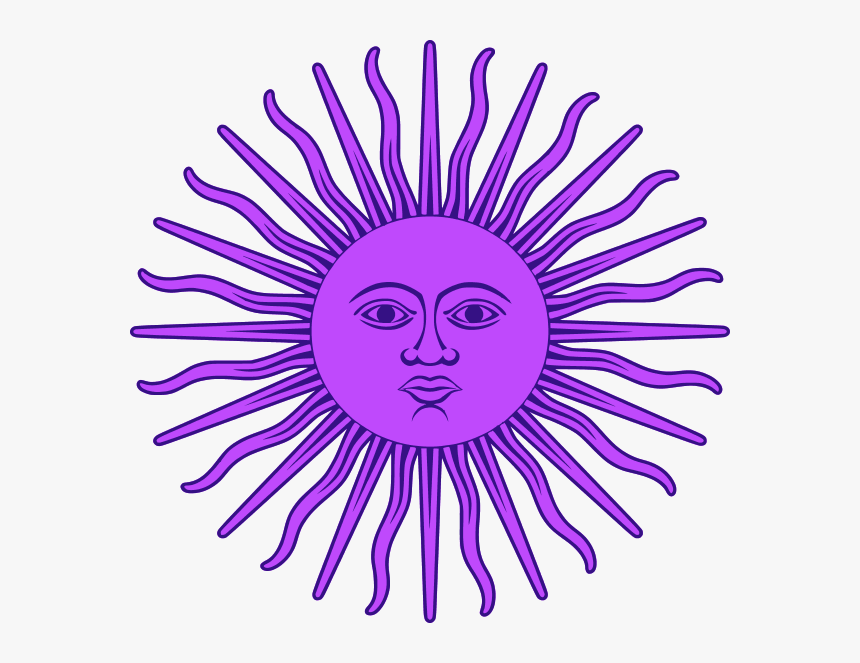 Sol De Mayo Bandera Argentina Clip Art Tattoo - Sun On The Argentina Flag, HD Png Download, Free Download