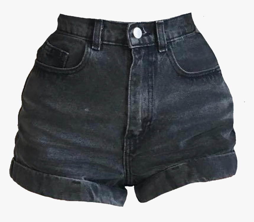 Black Jean Shorts Aesthetic, HD Png Download, Free Download