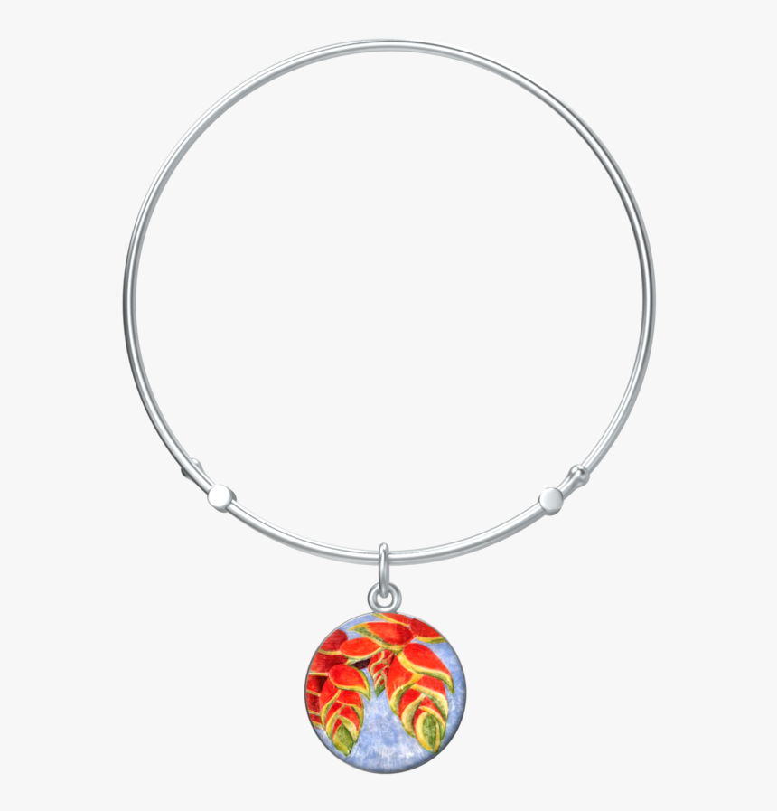 Patuju Bandera Stackable Bangle In Silver - Locket, HD Png Download, Free Download