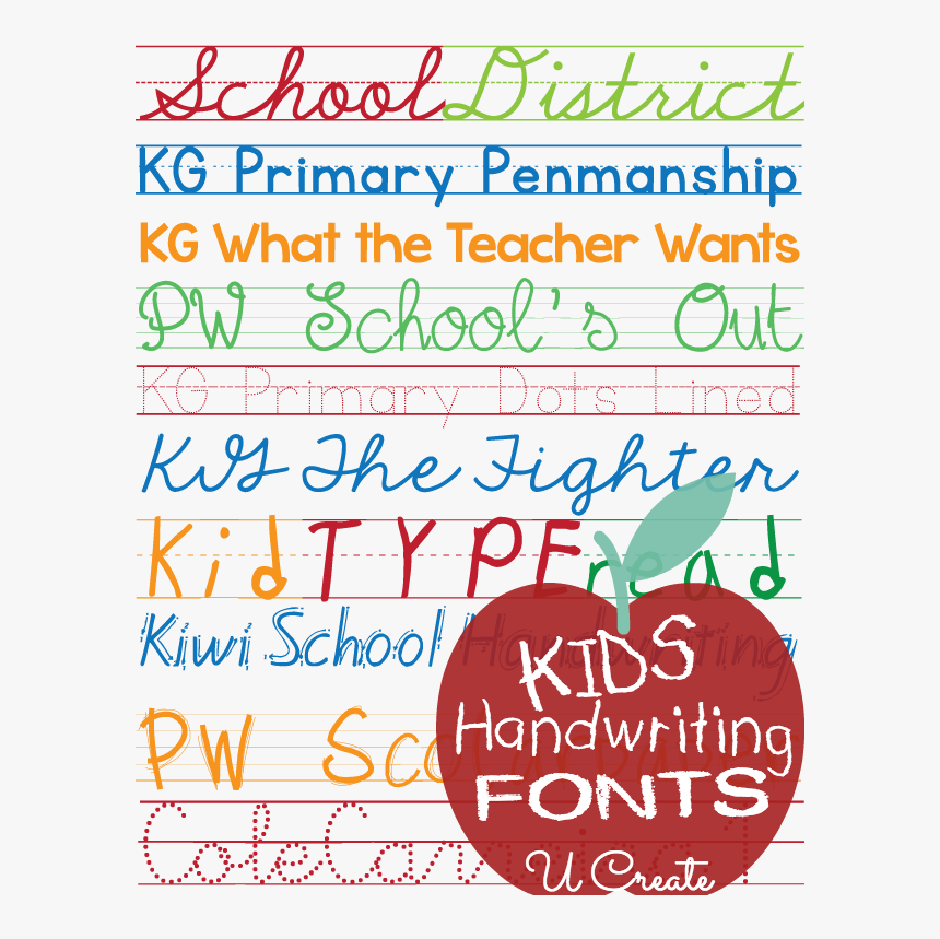 Free Kg Fonts For Teachers, HD Png Download, Free Download