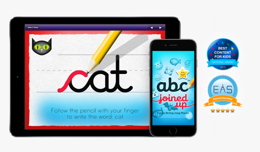 Abc Joined Up Interactive Handwriting App - Smartphone, HD Png Download, Free Download