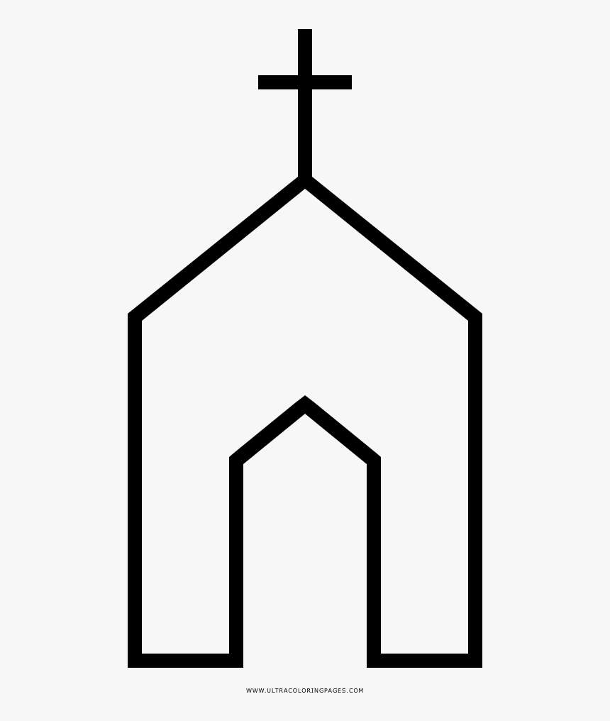 Iglesia Página Para Colorear - Iglesia Png Para Colorear, Transparent Png, Free Download