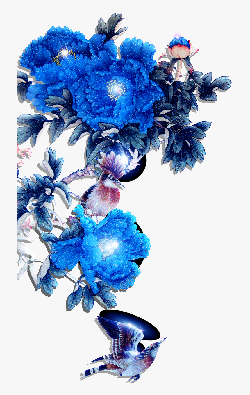 Modern Hand Painted Flowers - Flower No No Background, HD Png Download, Free Download