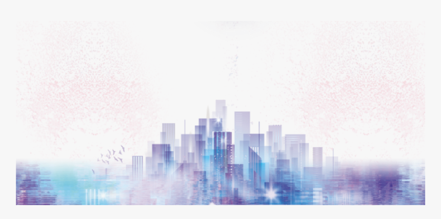 Ftestickers City Citylights Skyline Dreamy - Real Estate Background, HD Png  Download - kindpng