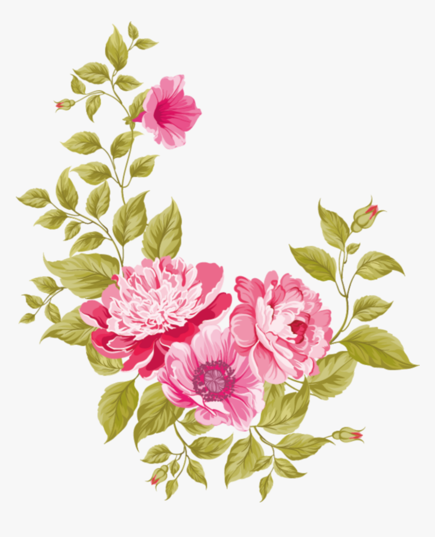 ##pink #watercolour #flower #flowers #paint #paintings - Flower Vector Free Download Png, Transparent Png, Free Download