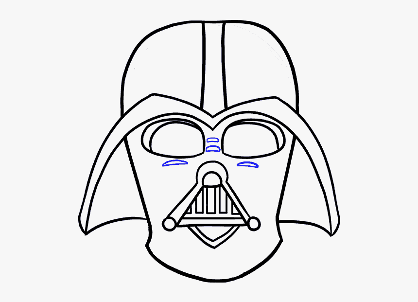 How To Draw Dart Vader - Easy Cartoon Darth Vader, HD Png Download, Free Download