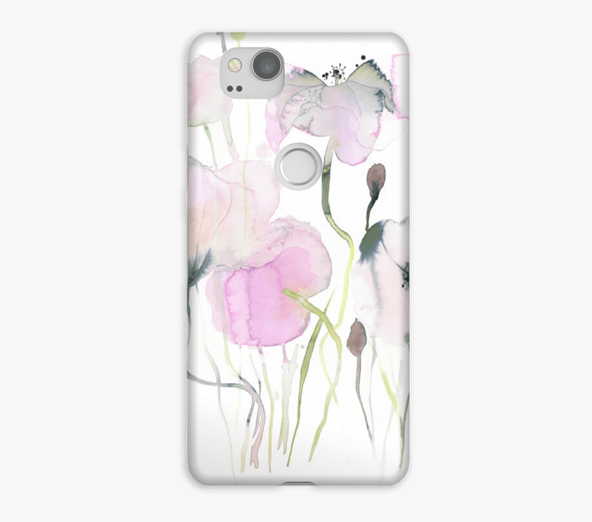 Painted Pink Flowers Case Pixel - Mobile Phone Case, HD Png Download, Free Download