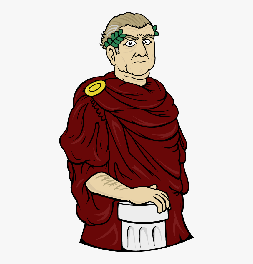 Transparent Julius Caesar Clipart - Cartoon, HD Png Download, Free Download