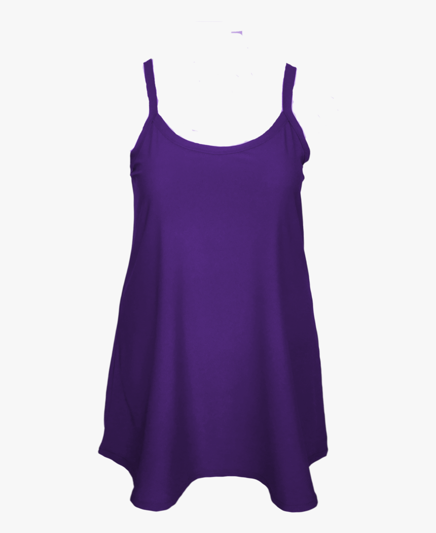 Purple Spaghetti Strap Fit And Flare Slip Dress For - Day Dress, HD Png Download, Free Download