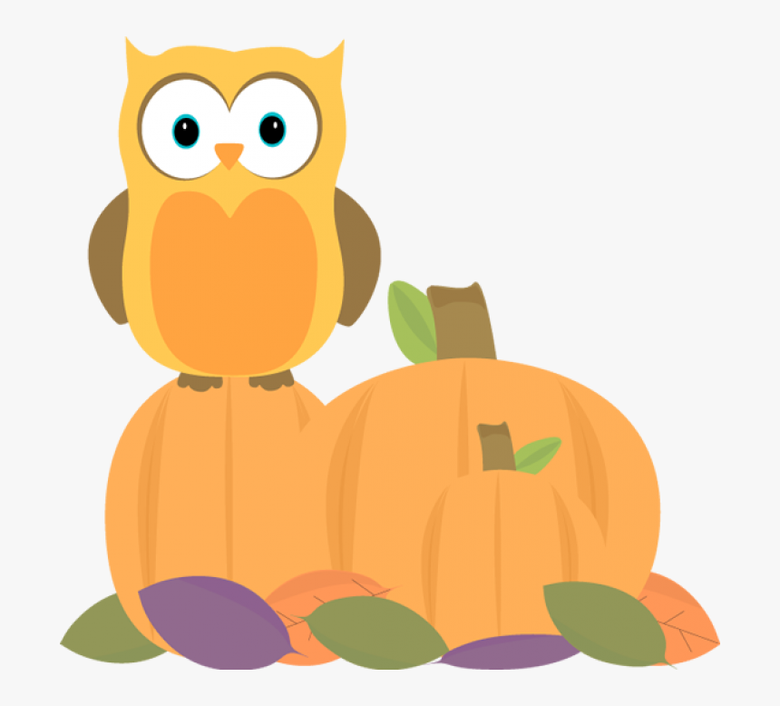 Transparent Fall Leaves And Pumpkins Border Png - October Word Clip Art, Png Download, Free Download