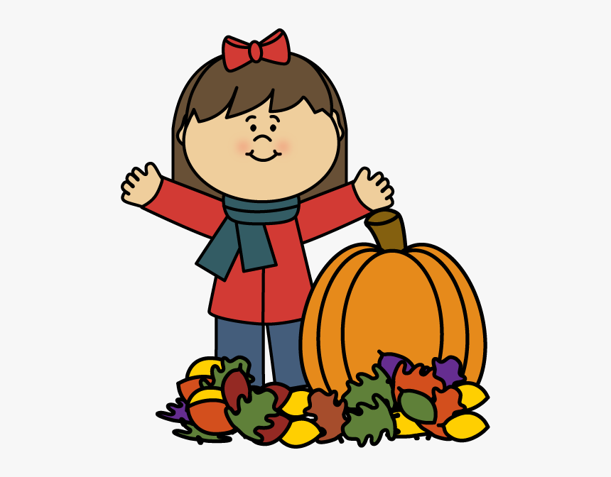 Autumn Girl Clip Art - Preschool Fall Clip Art, HD Png Download, Free Download