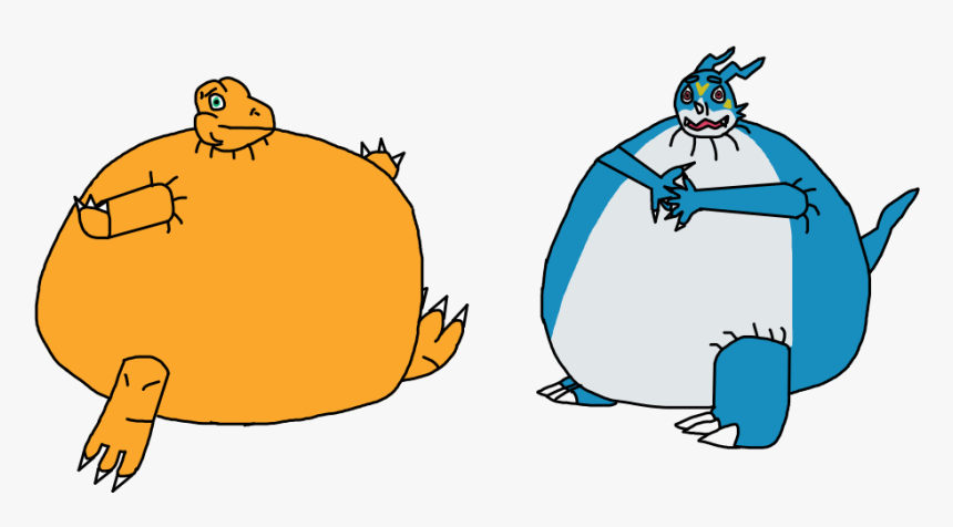 Agumon And Veemon - Veemon And Agumon, HD Png Download, Free Download