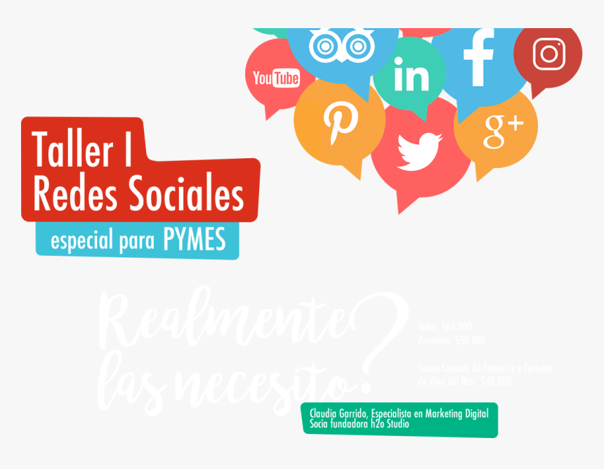 Taller De Redes Sociales I Textos - Social Media Background Png, Transparent Png, Free Download