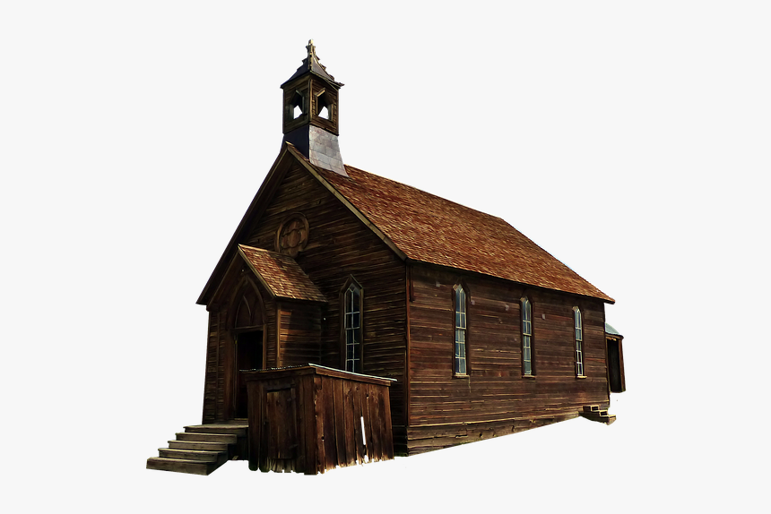Church, Building, Wood, Former, America, Architecture - Log Cabin, HD Png Download, Free Download