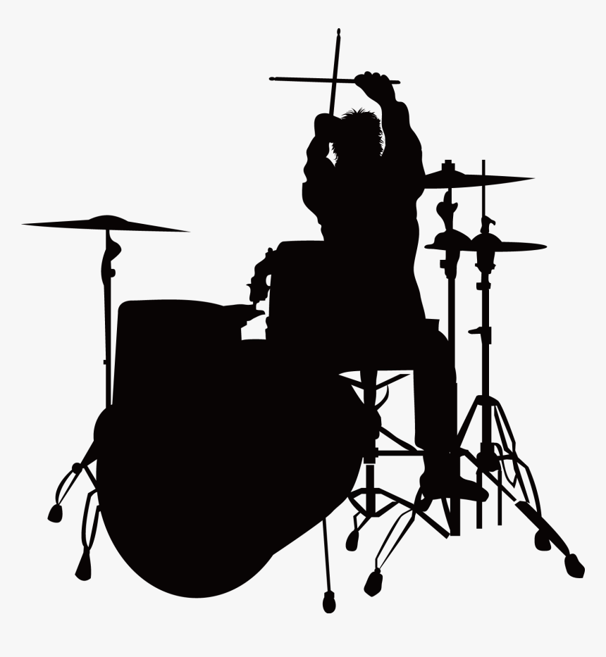 Drummer Png Download - Drummer Silhouette Png, Transparent Png, Free Download
