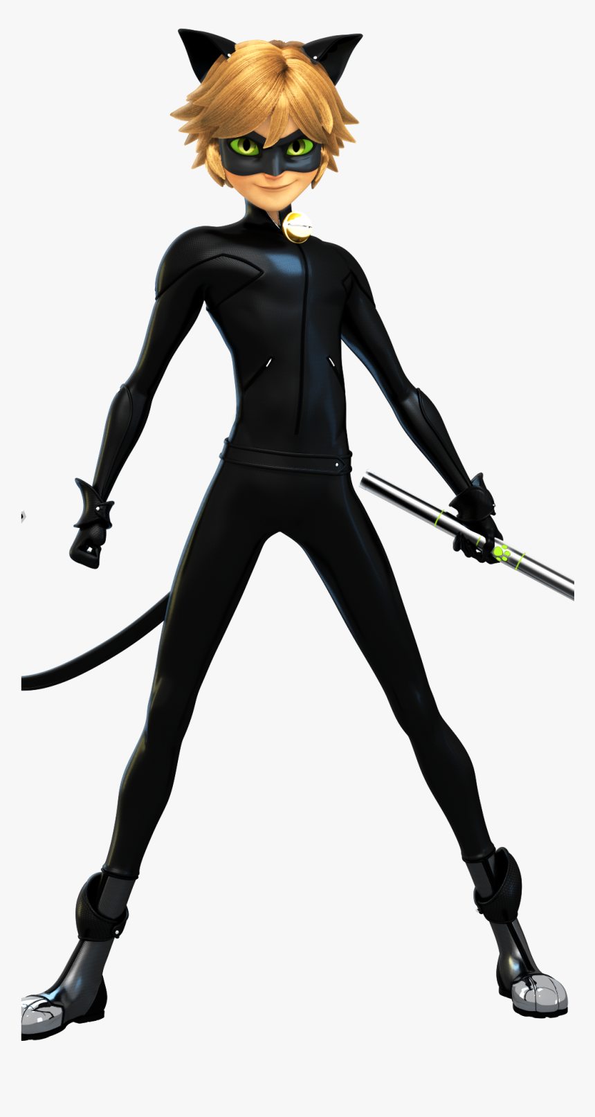 Picture - Miraculous Ladybug Chat Noir Full Body, HD Png Download - kindpng...
