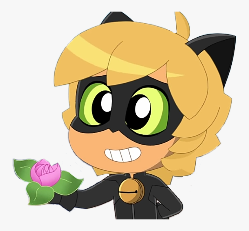 #chat #chatnoir #chibi #cat #catnoir #noir #miraculousladybug - Chat Noir Miraculous Ladybug Chibi, HD Png Download, Free Download