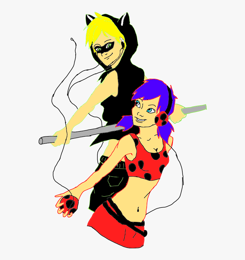 Ladybug And Chat Noir - Cartoon, HD Png Download, Free Download