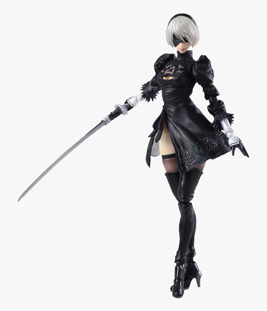 2b & Machine Lifeform 6” Bring Arts Action Figure - Nier Automata Type B, HD Png Download, Free Download