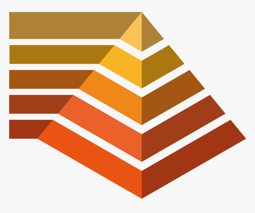 5 Level 3d Pyramid Chart , Png Download - 3d Pyramid 5 Levels, Transparent Png, Free Download