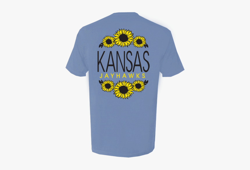 Kansas Jayhawks Sunflower Border Design Comfort Colors - Comfort Color Tshirt Designs, HD Png Download, Free Download