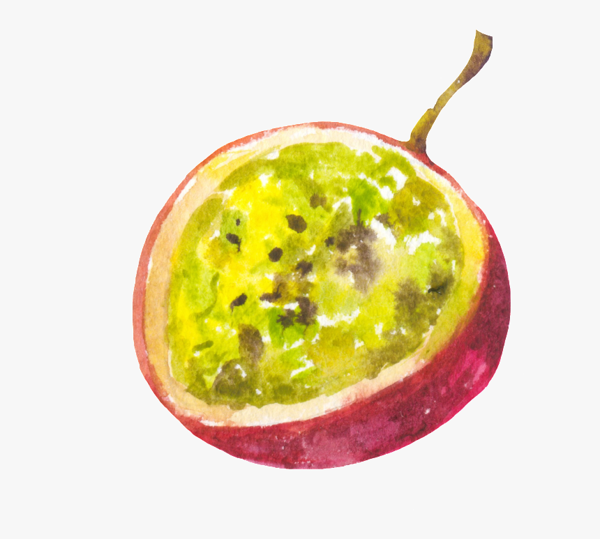 Hand Painted Cut Passion Fruit Png Transparent - Sweet Granadilla, Png Download, Free Download