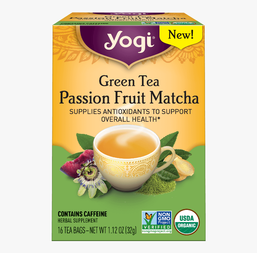 Yogi Passion Fruit Matcha, HD Png Download, Free Download