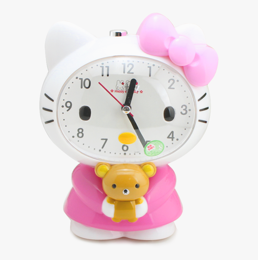 Creative Cute Cartoon Silent Night Light Talking Lazy - Clock, HD Png Download, Free Download