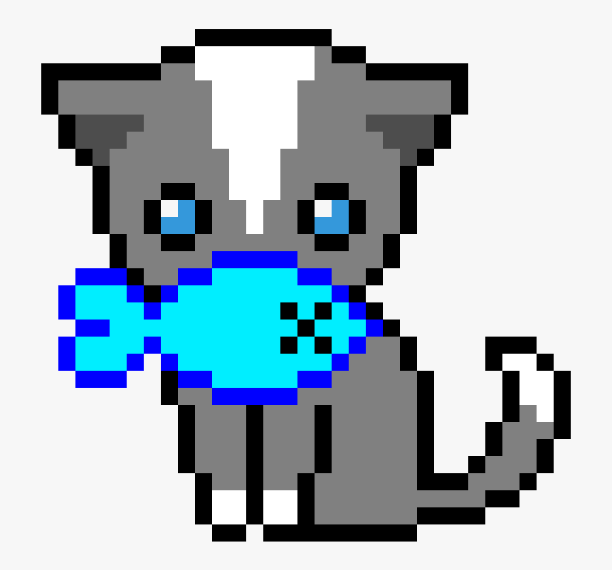 Transparent Dead Fish Png - Cute Cat Pixel Art, Png Download, Free Download