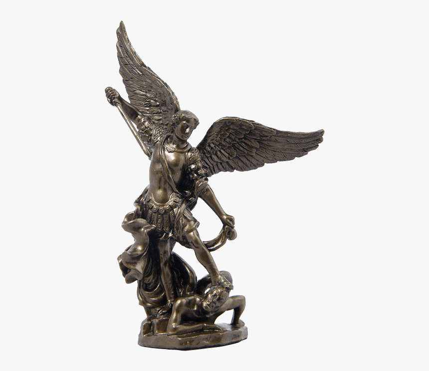 Archangel - Michael Statue - Michael And Demon Statue, HD Png Download, Free Download