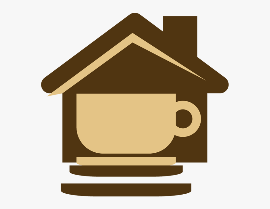 House Icon With A Coffee Cup Clipart , Png Download - Coffee House Icon Png, Transparent Png, Free Download