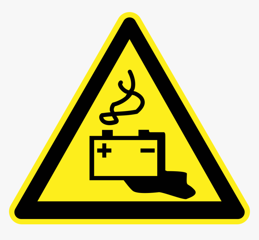 Warning Sign Clipart Electricity Warning Sign Hazard - Warning Yellow Sign Png, Transparent Png, Free Download