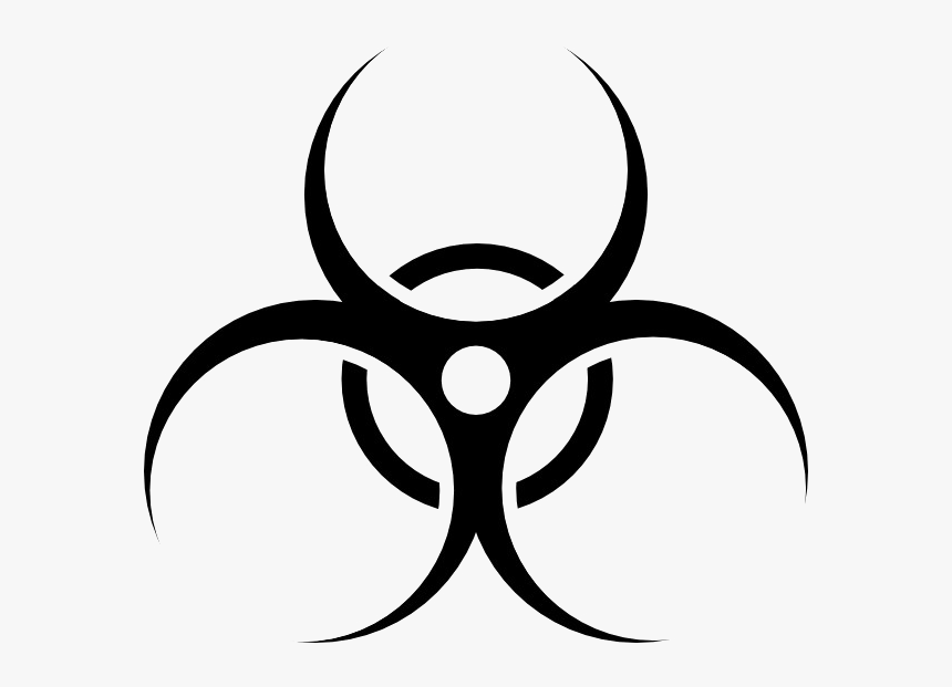 Biological Hazard Sign Png Clipart - Biohazard Clipart, Transparent Png, Free Download