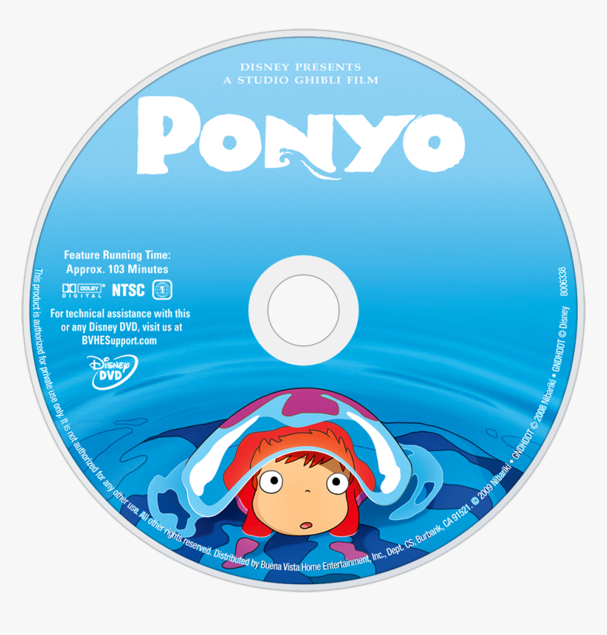 Ponyo Dvd, HD Png Download, Free Download