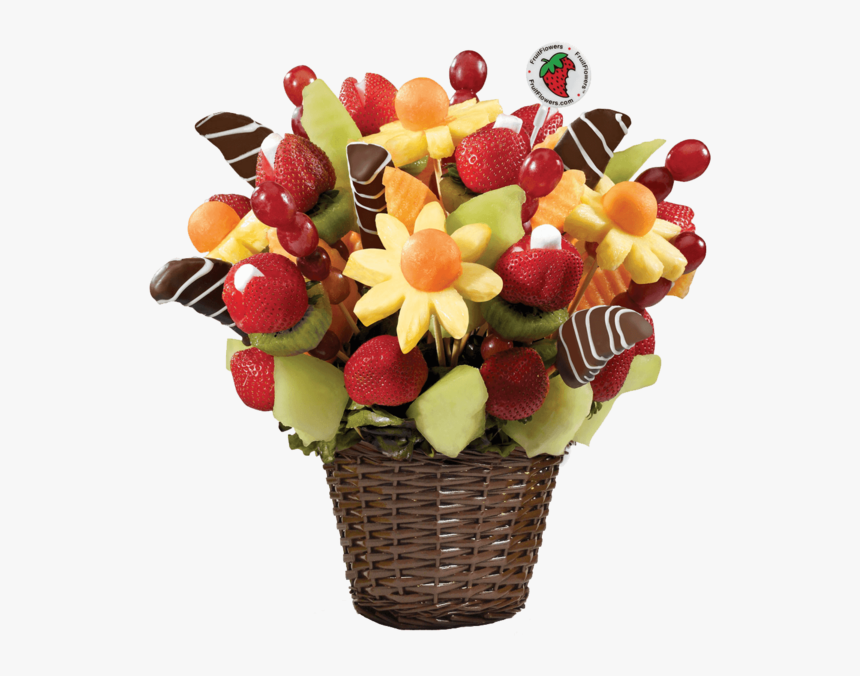 Cute Christmas Gift Basket - Fruits Basket Arrangement Png, Transparent Png, Free Download