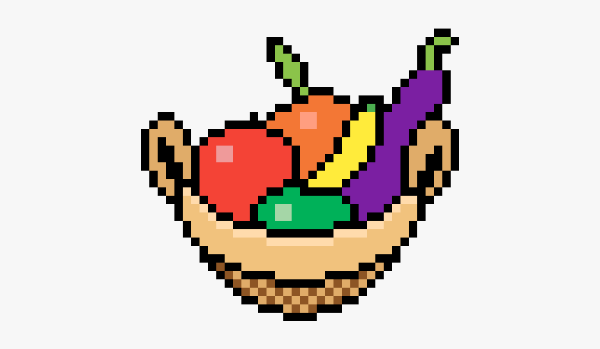 Fruit Basket Pixel Art, HD Png Download, Free Download