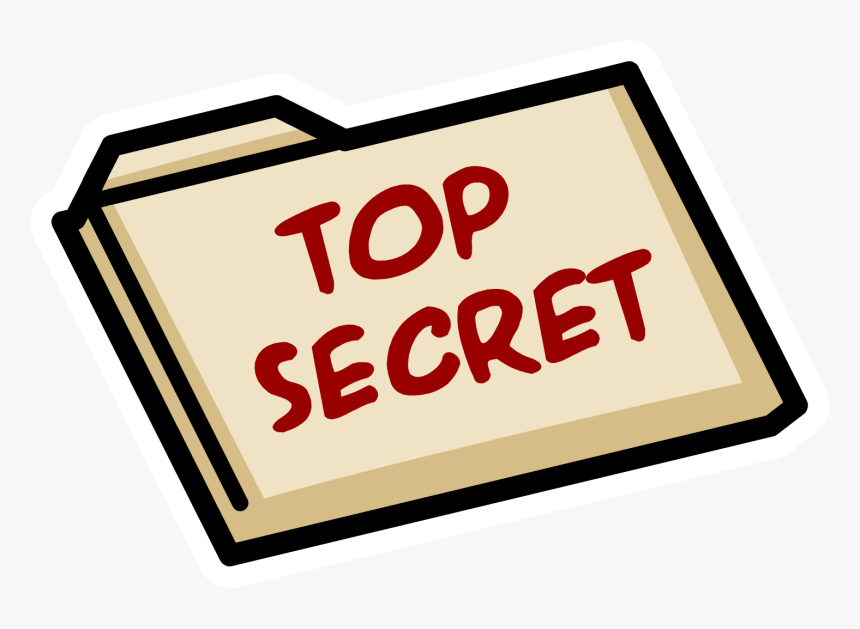 Image Hq Folder Png - Club Penguin Top Secret, Transparent Png, Free Download