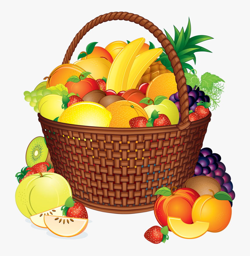 Promo Page Fruit Basket - Clip Art Fruits Basket, HD Png Download - kindpng...