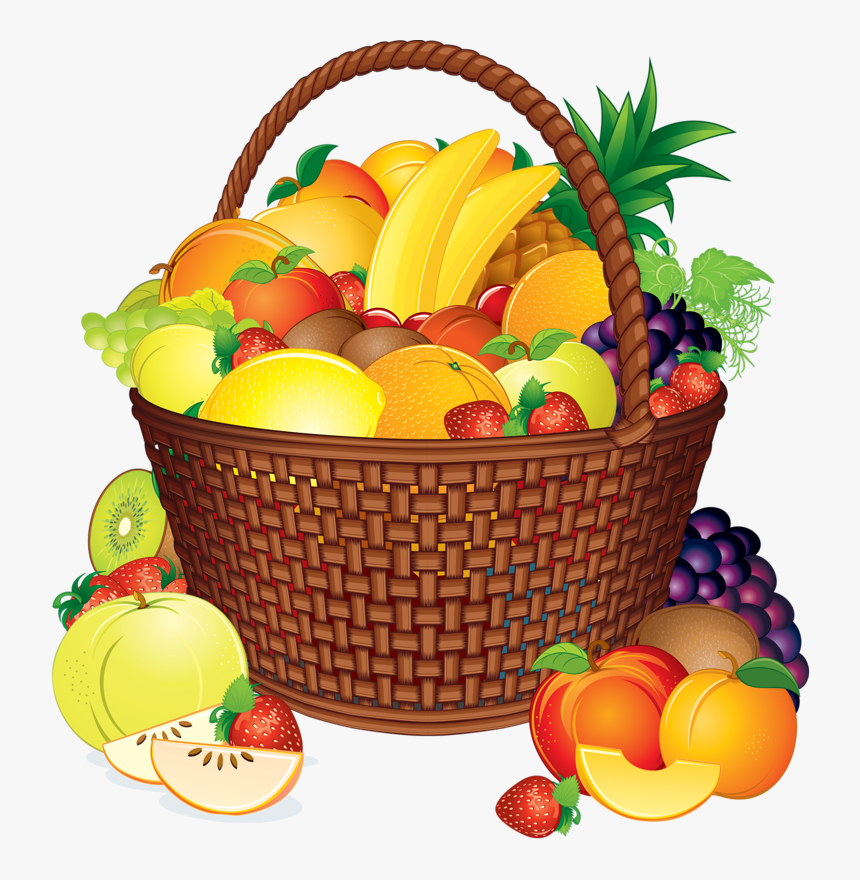 Promo Page Fruit Basket - Clip Art Fruits Basket, HD Png Download - kindpng