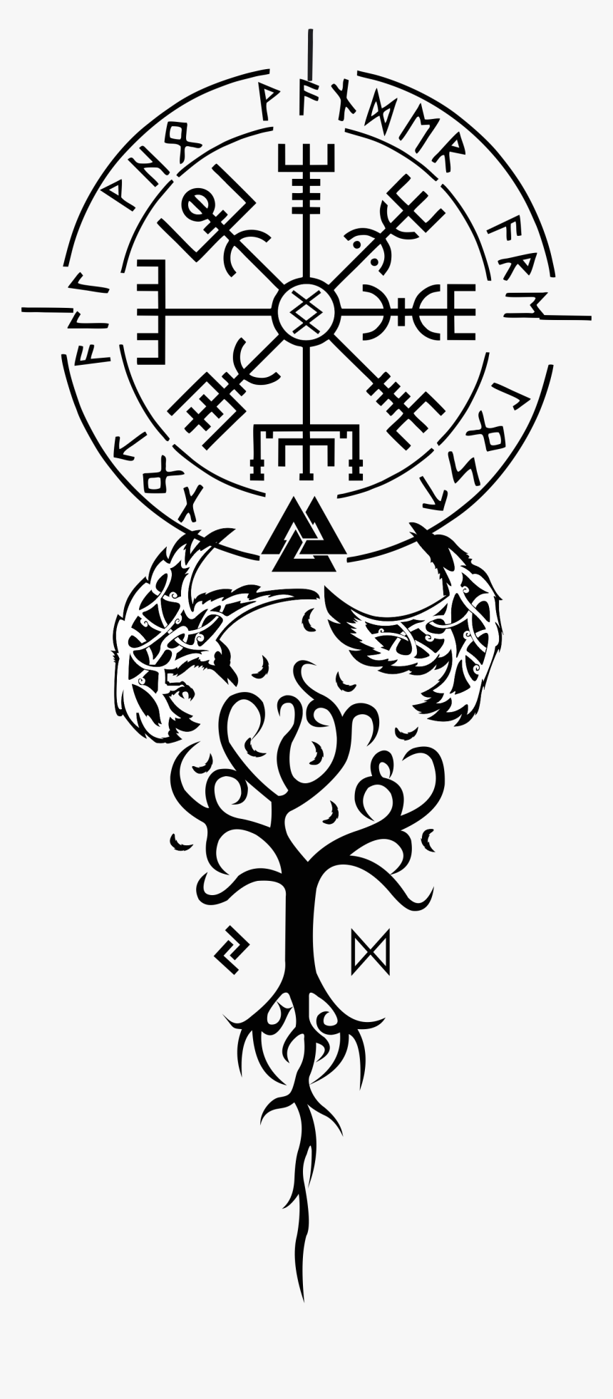 Vegvisir Not All Who Wander Are Lost - Not All Who Wander Are Lost Viking, HD Png Download, Free Download