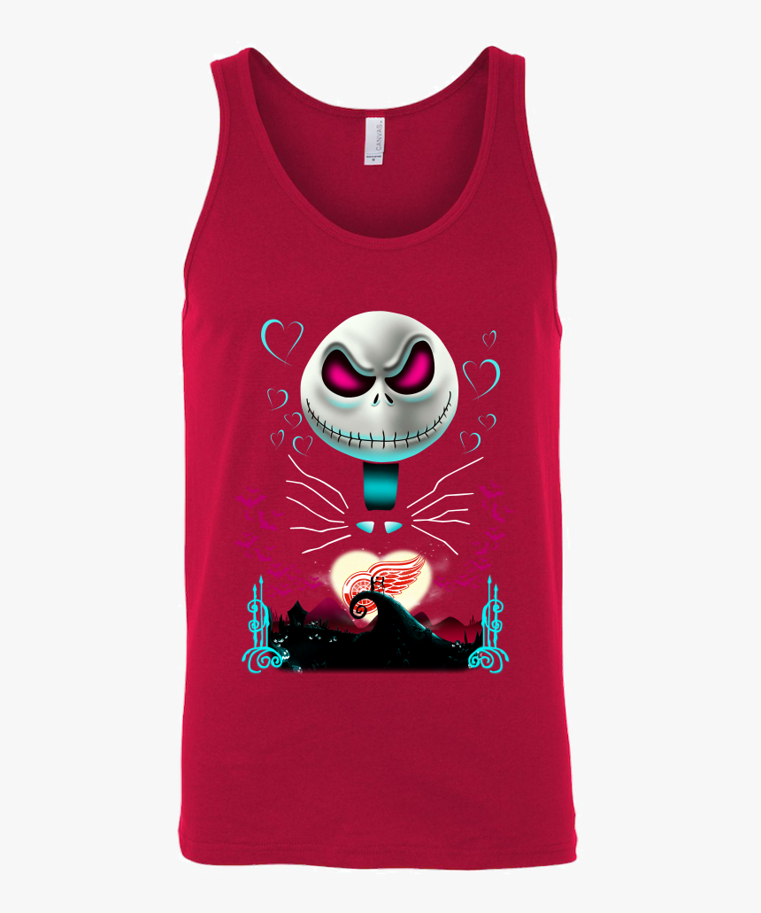 Jack Skellington Sally Detroit Red Wings The Nightmare - Active Tank, HD Png Download, Free Download