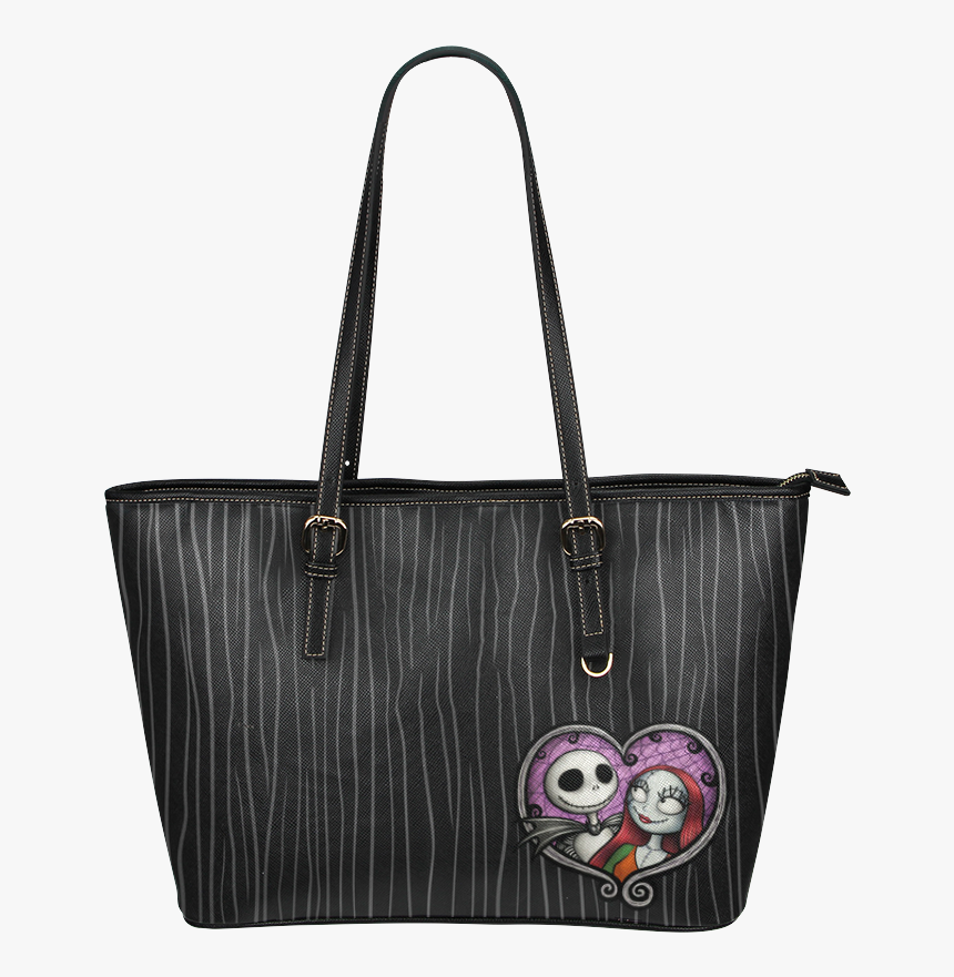 Jack & Sally Heart Leather Tote Bag/large - Queen Sac, HD Png Download, Free Download