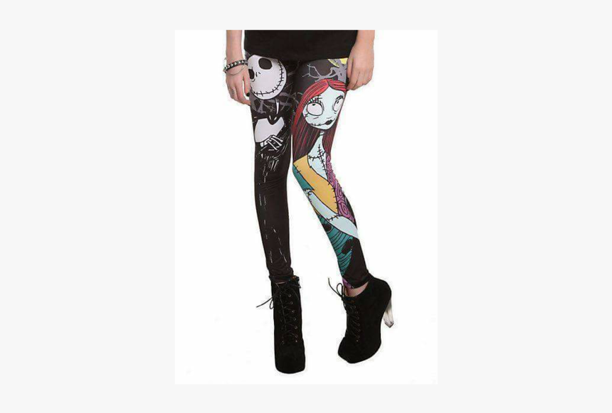 Jack And Sally Leggings, HD Png Download, Free Download