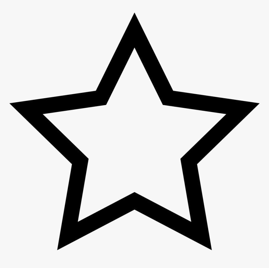 Five Star Line - Star Outline, HD Png Download, Free Download