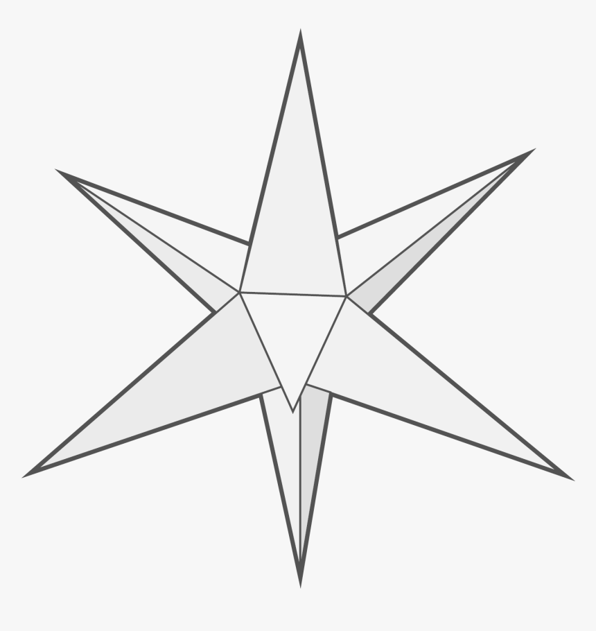 8 Pointed Star Png - 3d 8 Point Star, Transparent Png, Free Download