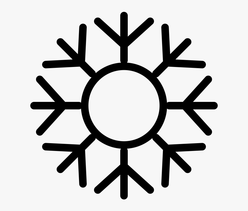 Snowflake Icon Transparent Background - Snowflake Icon Line Png, Png Download, Free Download