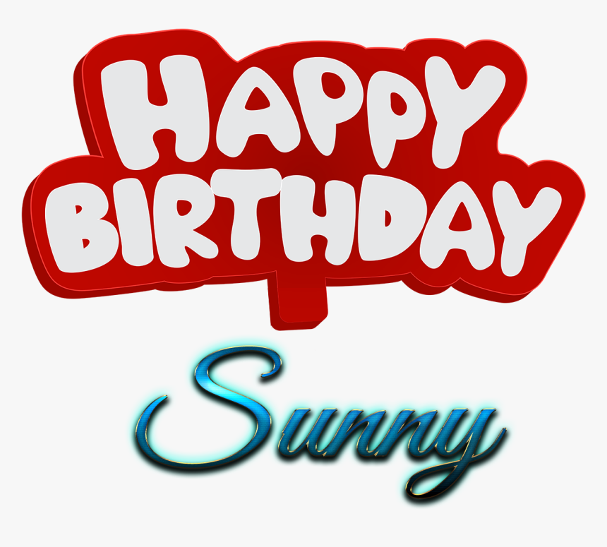 Sunny Happy Birthday Name Logo - Happy Birthday Name Kajal, HD Png Download, Free Download